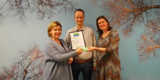Certificaat uigereikt