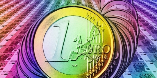 Euro's met heel veel kleur